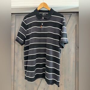 Men’s black and gray Nike dri-fit golf shirt